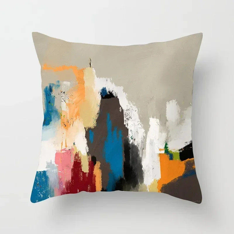 Nordic Abstract Velvet Pillow Cover by Axyaa - Simple & Chic