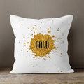 Axyaa Gold Heart Art Print Cushion Cover - Nordic Style Sofa Pillowcase