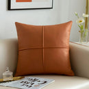 Axyaa Light Simulation Leather Thickened Throw Pillow - Waterproof Rectangular Cushion