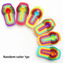 Axyaa Rainbow Plastic Measuring Spoon Set - Baking & Kitchen Tools