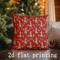 Axyaa Snowman Pattern Rectangular Pillow Cover for Sofa, Bedroom, Car