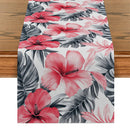 Axyaa Tropical Bamboo Flowers Table Runner for Dining and Party Decor