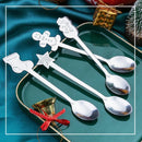 Axyaa Stainless Steel Coffee Spoons: Nordic Style Kitchen Tableware for Christmas & New Year