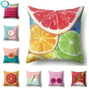 Axyaa Fresh Summer Fruit Printed Cushion Cover for Home Sofa 45x45cm