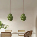 Axyaa French Cream LED Chandelier | Minimalist Style Pendant Light for Home Decor