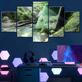 Axyaa Programmer Art Canvas Prints by Technology Anonymous: 5-Piece Home Decor Set