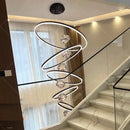 Axyaa LED Pendant Lights for Staircase Chandeliers, Modern Home Decor Hanging Lamps