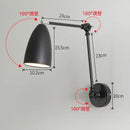 Axyaa Iron Folding Lamp: Modern Minimalist Telescopic Wall Light, American Retro Loft Design