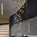 Axyaa LED Pendant Light Chandeliers for Living Room, Modern Indoor Staircase Lighting
