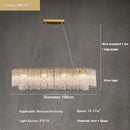 Axyaa Glass LED Chandelier: Luxury Modern Home Decor Lighting