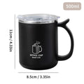 Axyaa Double Wall Stainless Steel Insulated Milk Coffee Cup - Leak-proof & Portable