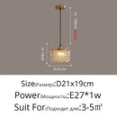 Axyaa Glass LED Pendant Lights for Indoor Lighting, Luxury Ceiling Lamp for Bedside, Bathroom, Bar, Restaurant