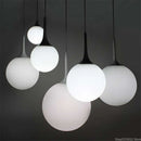 Axya Glass Ball Pendant Lights LED Chandelier for Living Room Decor