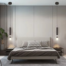 Axyaa Crystal Cylinder Pendant Chandelier: Modern Nordic Lighting Fixture for Kitchen, Dining Room
