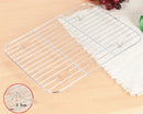 Axya Stainless Steel BBQ Plate Pallet with Grid Mesh - Restaurant Dinner Set