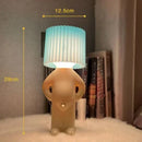 Axyaa Pleats LED Table Lamp: Creative Reading Light for Bedroom, Kids - Unique, Naughty Boy Design