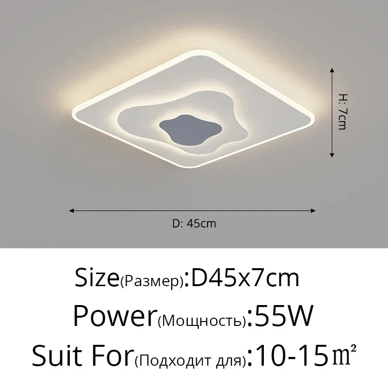 Axyaa Cloud LED Chandelier: Modern Iron Art Ceiling Lamp for Home Decor