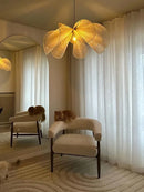 Axyaa Flower Chandelier Pendant Lamp with E27 Bulb for Living Room & Dining Area
