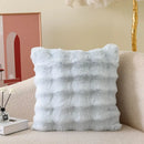 Axyaa Tuscany Faux Fur Pillow | Luxury Plush Sofa Cushion