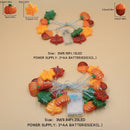 Axyaa Autumn Decor LED String Lights: Pumpkin, Maple Leaf, Acorn for Home Indoor Festive Ambiance.