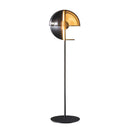 Axyaa Glass Hemisphere LED Floor Lamp - Industrial Corner Room Decoration Light