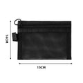 Axyaa Clear Square Zipper Makeup Bag Organizer Pouch