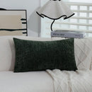 Axyaa Chenille Throw Pillowcase 30X50cm Solid Color Cushion Cover for Living Room