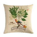 Axyaa Parrot Leaf Fruit Linen Pillow Cover 45*45cm