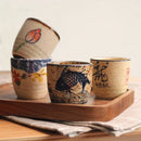 Axya Ceramic Sake Set Vintage Coffee Wine Pot Classical Cup