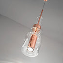 Axya Clear Glass LED Pendant Lights for Home Decor Chandelier in Bedroom, Dining Room, Kitchen
