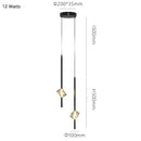 Axyaa Crystal Pendant Light for Bedroom & Dining Room
