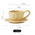Axyaa Black Red Macaroon Ceramic Coffee Mug Cup With Saucer