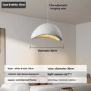 Axyaa Nordic Wabi Sabi E27 Chandelier Pendant Light - Home Decor Loft Hanging Fixture