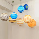 Axyaa Kids Moonlight Chandelier: LED Globe Fixture for Children's Nursery Room