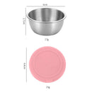 Axyaa Stainless Steel Salad Sauce Cup with Silicone Lid