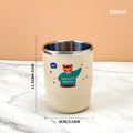 Axyaa Stainless Steel Cartoon Toothbrush Cup - Portable & Reusable Bathroom Accessory
