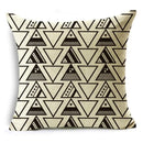 Axyaa Geometric Lines Monochrome Pattern Pillowcase for Stylish Décor