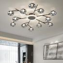 Axyaa Glass Ball Pendant Light Chandelier for Bedroom Living Room Restaurant Lighting