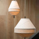 Axyaa Wabi Sabi Fabric Pendant Light LED Chandelier for Home Decor