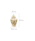 Axyaa Chinese Style Porcelain Vase Decoration, Jingdezhen Ceramic General Jar