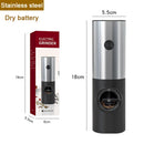 Axyaa Electric Salt Pepper Grinder Adjustable Coarseness Refillable Mill - Battery Powered