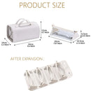 Axyaa 4-in-1 Makeup Bag: Detachable, Foldable, Waterproof Cosmetic Organizer