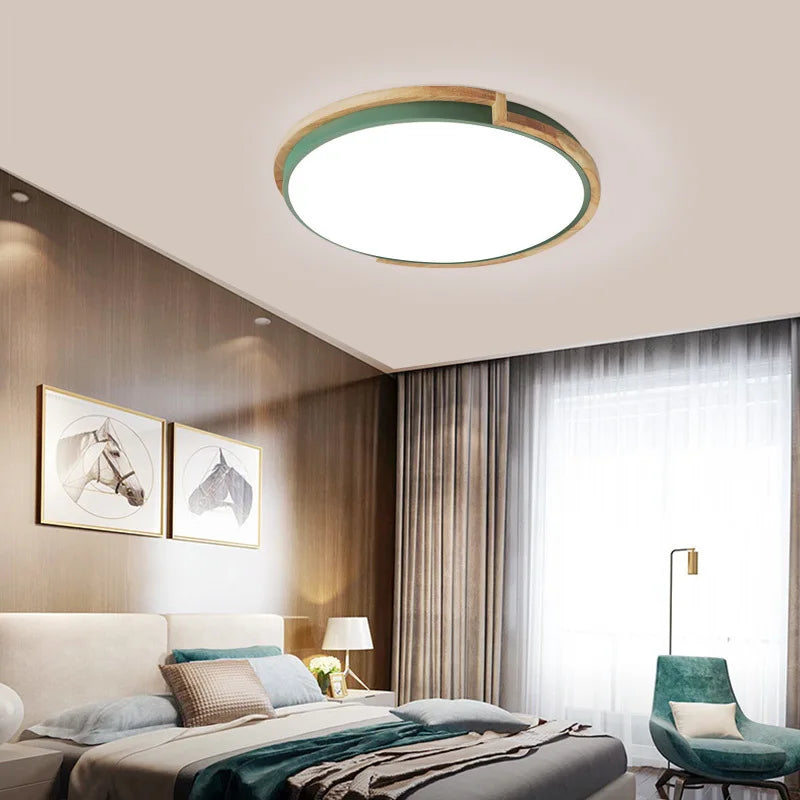 LED Macaron Chandelier for Bedroom Living Room, Modern Interior Lighting Fixture by Axya.