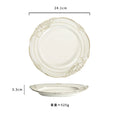 Axyaa Vintage Ceramic Double Ear Salad Bowl for Restaurant and Home