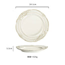 Axyaa Vintage Ceramic Double Ear Salad Bowl for Restaurant and Home