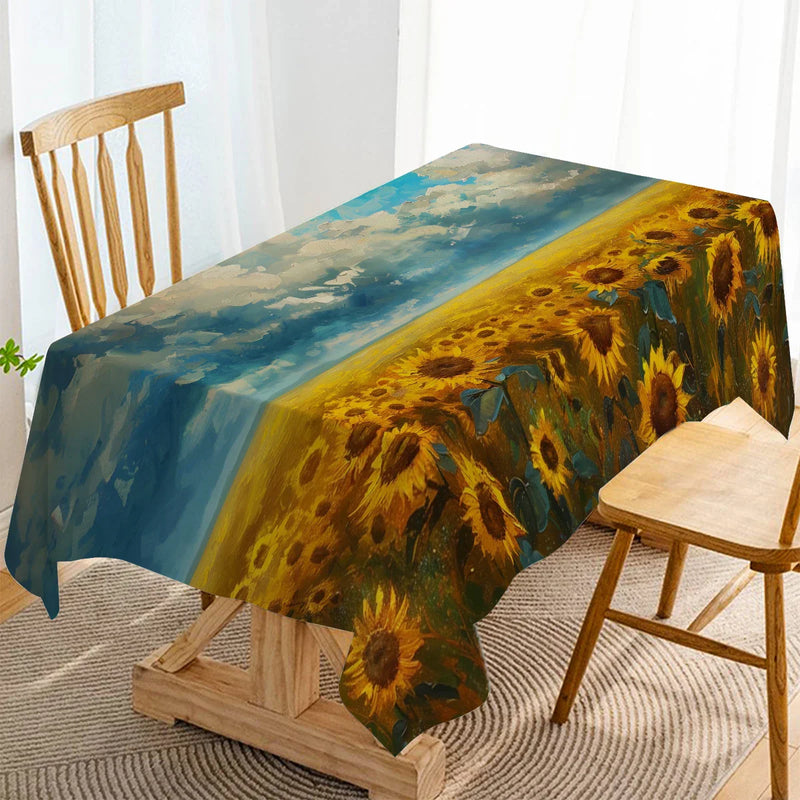 Axyaa Sunflower Plank Table Runner for Home Decor and Party Centerpieces