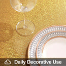 Axyaa Gold Glitter Table Cloth for Party, Wedding, Birthday, Banquet
