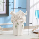 Axyaa Ceramic Flower Vase: 3D Creative Porcelain Decor for Wedding and Home Decor
