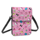 Axyaa Hello Kitty Cell Phone Purse Leather Wallet Kuromi Crossbody Bag Fashion Card Holder