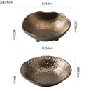 Rusty Glazed Ceramic Dessert Bowl Set by Axyaa